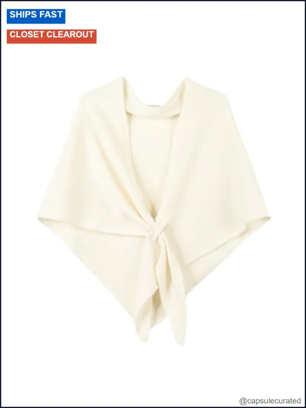 Winter Knitted Triangle Cashmere Shawl Wrap Scarf for Women